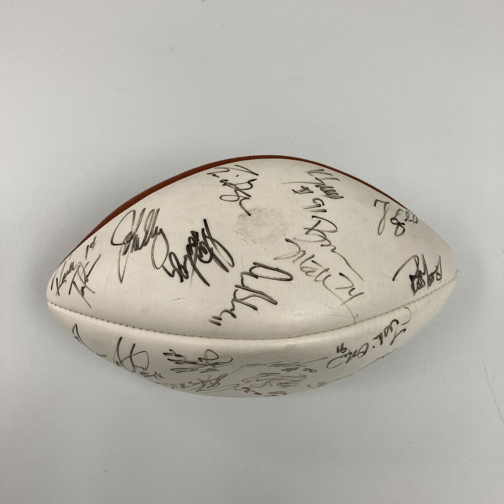 1995 Pro Bowl Team Signed NFL Wilson Game Football John Elway
