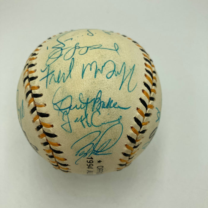 1994 All Star Game National League Team Signed Baseball Barry Bonds PSA DNA COA