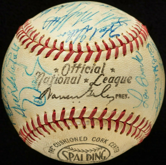 1968 St. Louis Cardinals NL Champs Team Signed Baseball Beckett COA Roger Maris