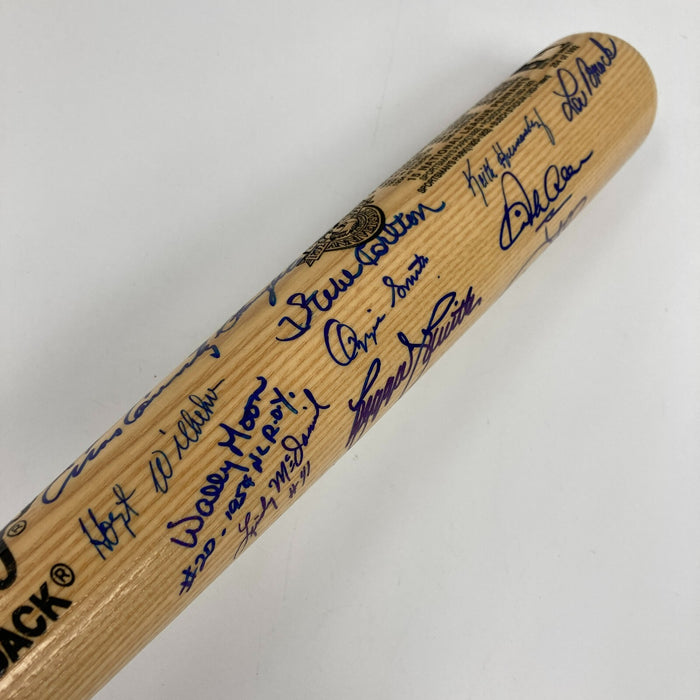 Beautiful St. Louis Cardinals Hall Of Fame Multi Signed 1992 Centennial Bat JSA