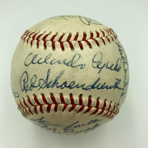 Beautiful 1967 St. Louis Cardinals World Series Champs Team Signed Baseball JSA