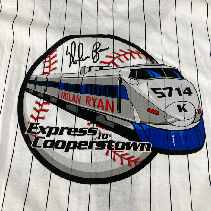 Nolan Ryan "HOF 7/25/1995" Signed Express to Cooperstown Jersey JSA COA 28/99