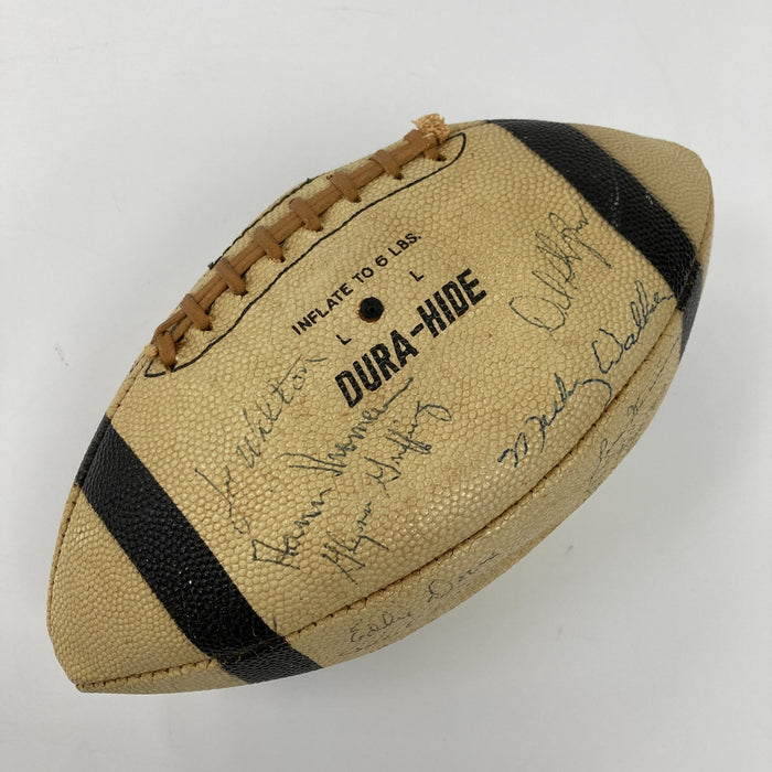1963 New York Giants East Division Champs Team Signed Football