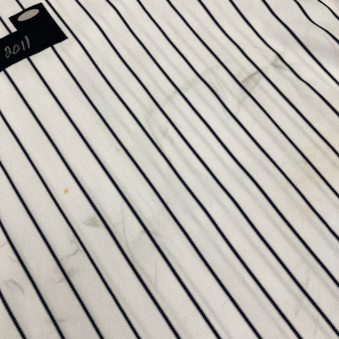 Derek Jeter 2011 Signed Game Used Jersey Photo Matched To 3 Games JSA COA