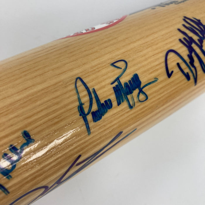2004 Boston Red Sox World Series Champs Team Signed Baseball Bat JSA COA