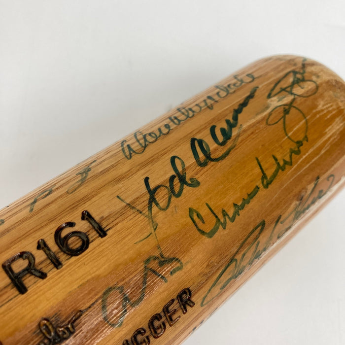 Mickey Mantle Ted Williams Willie Mays 58 Sigs Hall Of Fame Multi Signed Bat BAS
