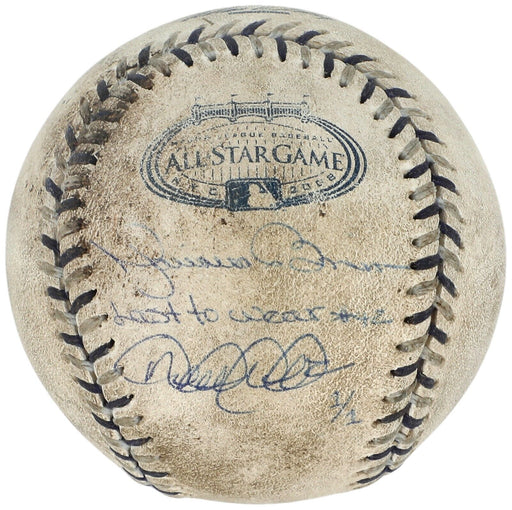 Derek Jeter & Mariano Rivera Signed Game Used 2008 All Star Game Baseball 1/1