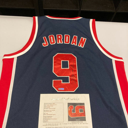 Michael Jordan Signed Authentic 1984 Team USA Olympics Jersey Upper Deck UDA JSA
