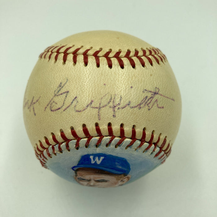 Clark Griffith Single Signed 1950's American League Baseball With JSA COA HOF
