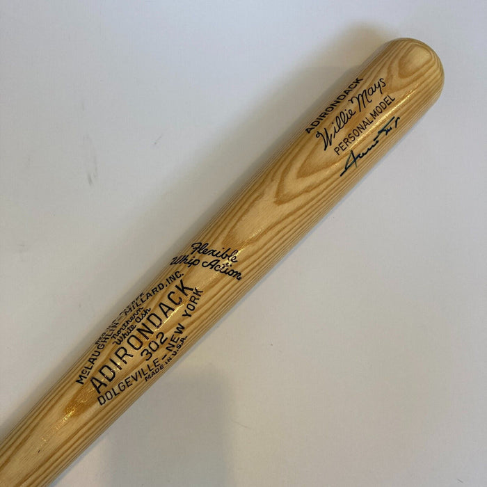 Nice Willie Mays Signed Adirondack Game Model Baseball Bat With Beckett COA