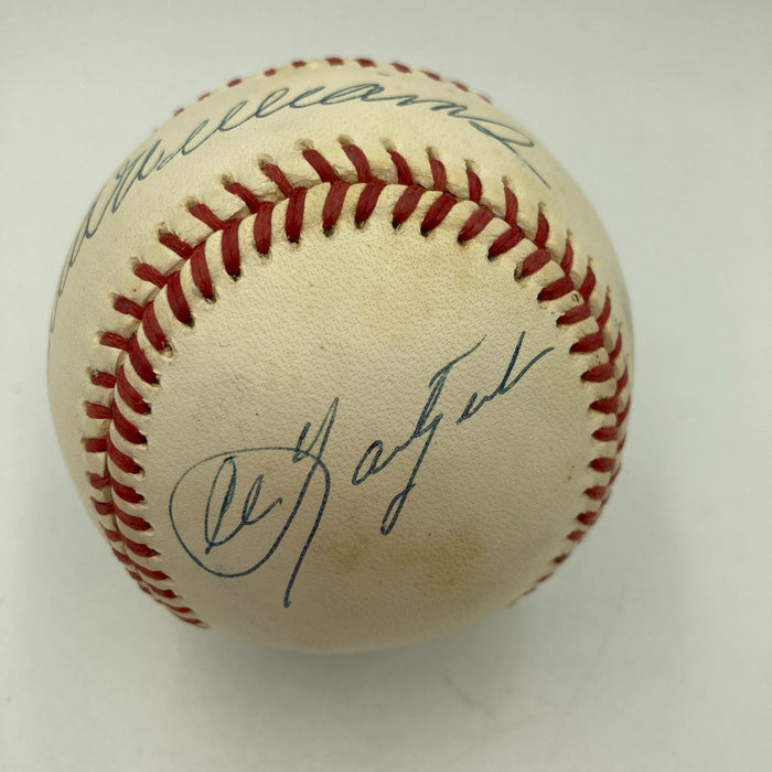 Mickey Mantle Ted Williams Carl Yastrzemski Triple Crown Signed Baseball UDA COA