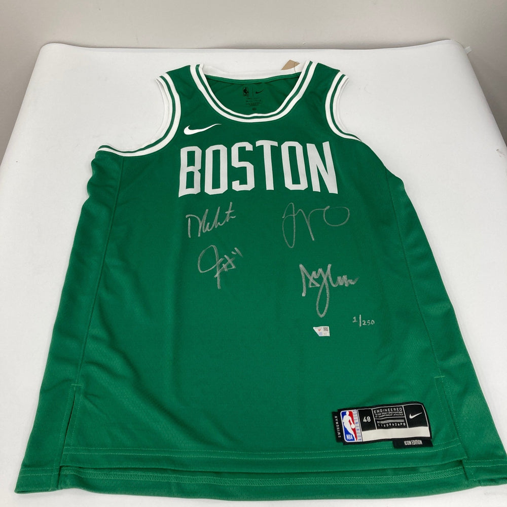 2023–24 Boston Celtics NBA Champs Team Signed Jersey Jayson Tatum Fanatics