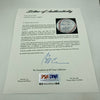 Willie Mays Hank Aaron Stan Musial 3,000 Hit Club Signed Baseball PSA DNA