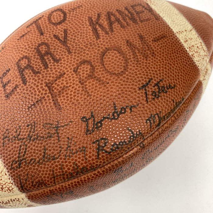 1965 Purdue Boilermakers Team Signed Vintage Wilson Football NCAA Bob Griese