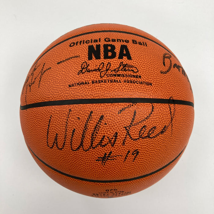 1972-73 New York Knicks NBA Champs Team Signed NBA Game Basketball JSA COA