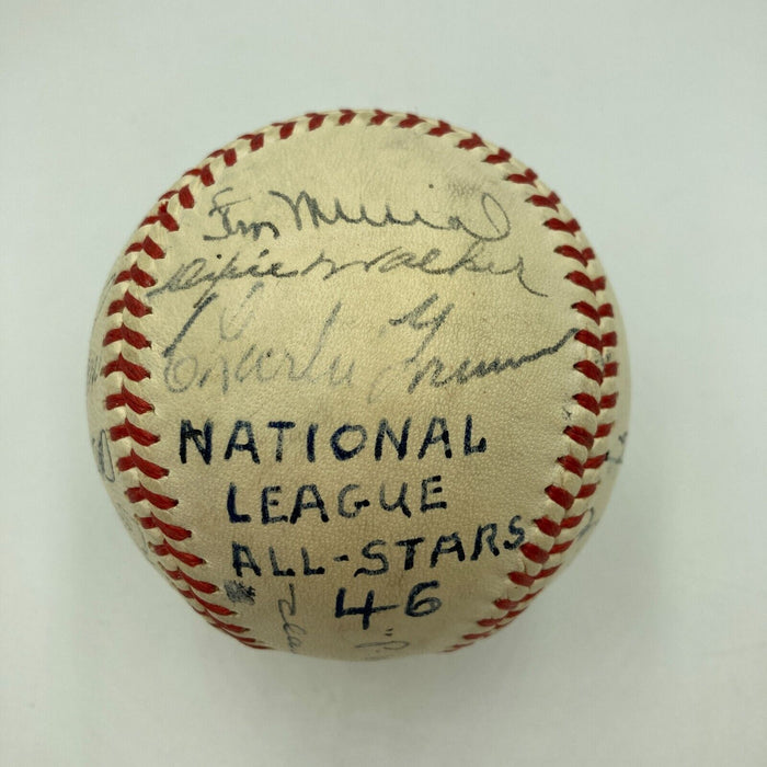 1946 All Star Game National League Team Signed Baseball Stan Musial JSA COA