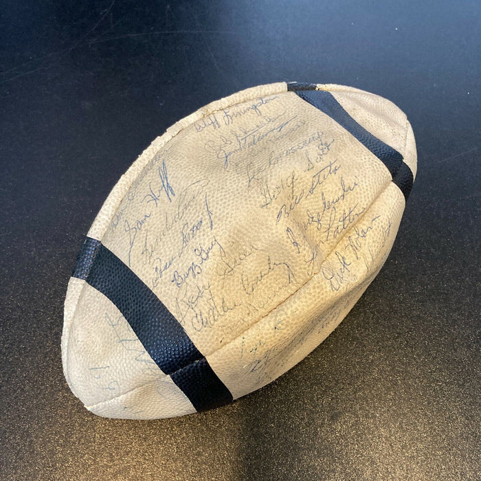 1959 New York Giants Team Signed Football 31 Sigs With Frank Gifford JSA COA