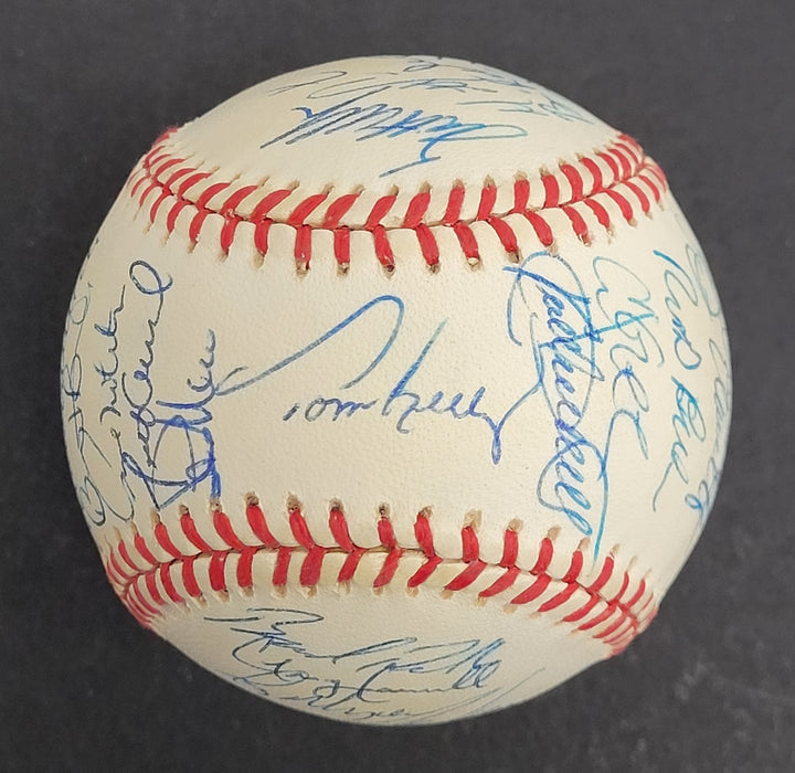 Kirby Puckett 1996 Minnesota Twins Team Signed Baseball JSA COA