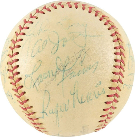 Roger Maris Pre Rookie 1956 Indianapolis Indians Team Signed Baseball PSA DNA