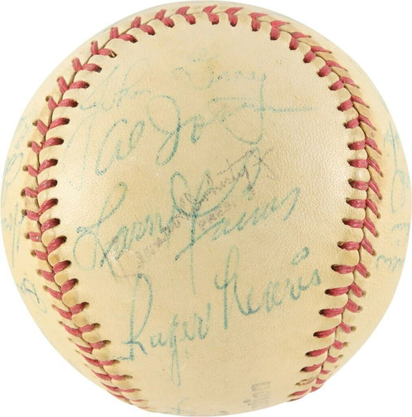 Roger Maris Pre Rookie 1956 Indianapolis Indians Team Signed Baseball PSA DNA