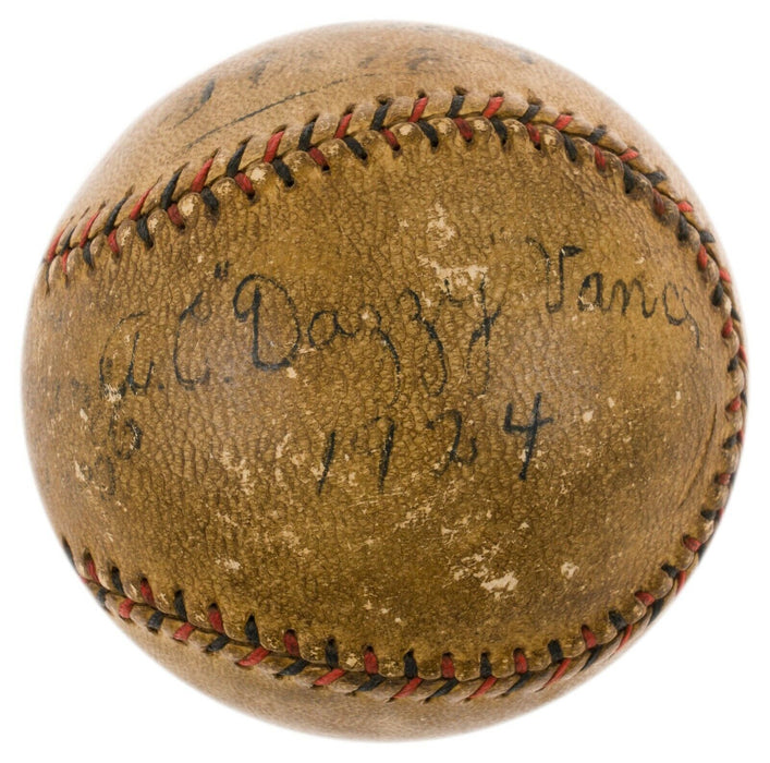 Dazzy Vance 1924 MVP Season Signed Official National League Baseball PSA DNA COA