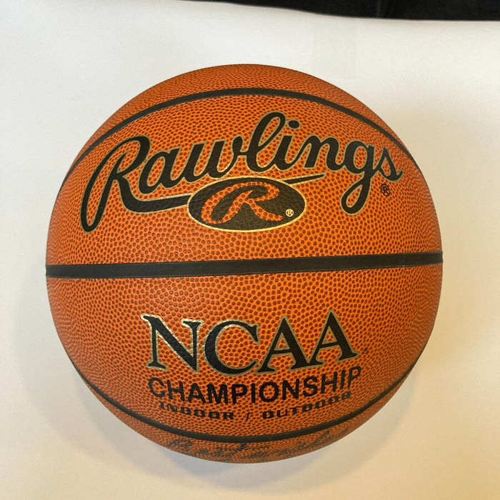 John Wooden "UCLA" Signed Rawlings NCAA Basketball JSA COA