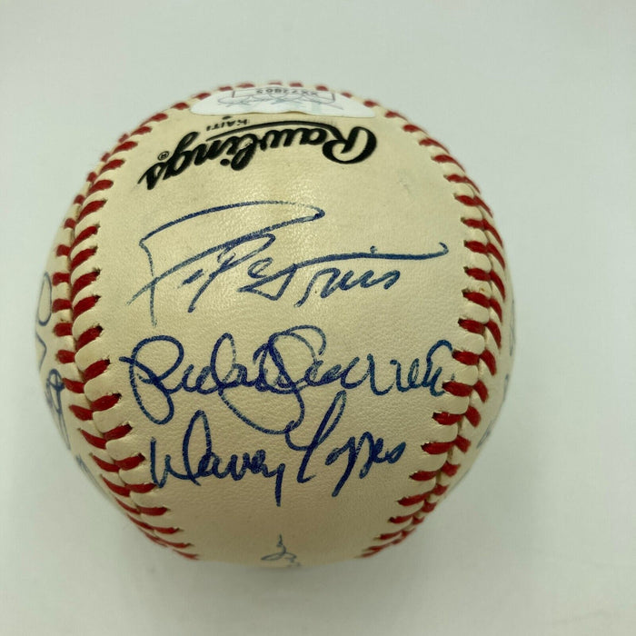 1981 Los Angeles Dodgers World Series Champs Team Signed Baseball JSA COA RARE