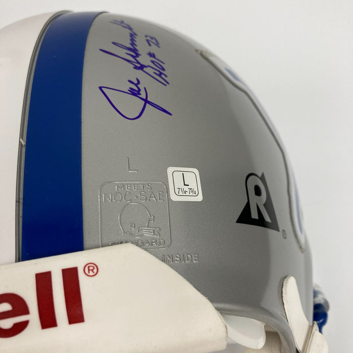 Barry Sanders Detroit Lions Hall Of Fame Legends Multi Signed Helmet JSA COA