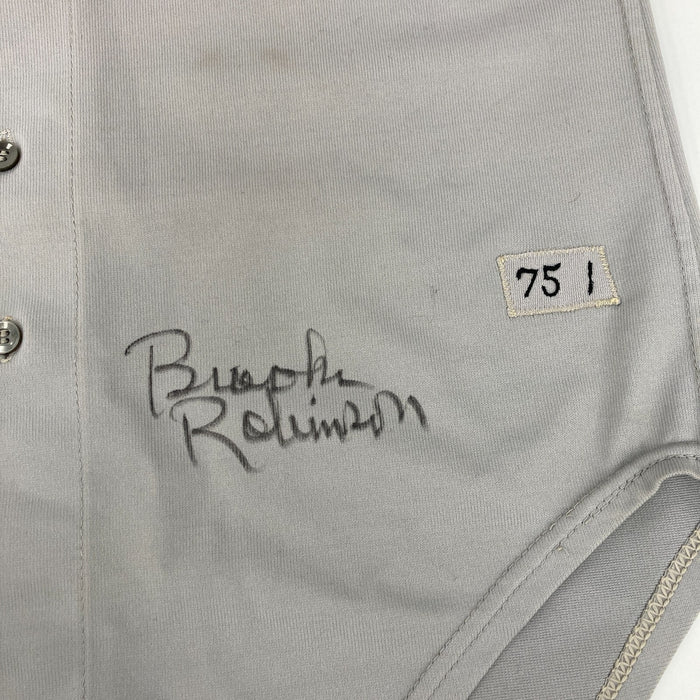 Brooks Robinson Photo Matched Game Used Signed 1975 Baltimore Orioles Jersey