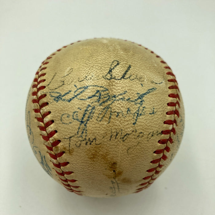 1951 Yankees World Series Champs Team Signed Baseball Mickey Mantle Rookie PSA