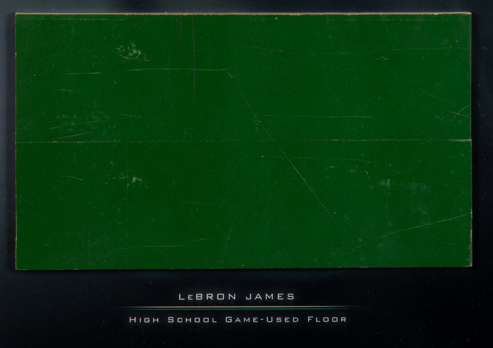 LeBron James Pre Rookie Signed Inscribed St. Mary Game Used Floorboard UDA COA