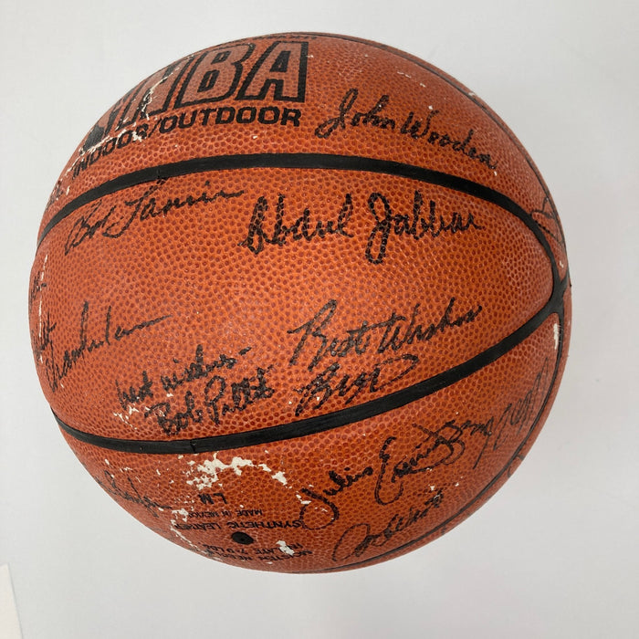 Michael Jordan Wilt Chamberlain Hall Of Fame Multi Signed Basketball Beckett COA
