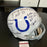 Lenny Moore Signed Heavily Inscribed Career STATS Baltimore Colts Helmet JSA COA