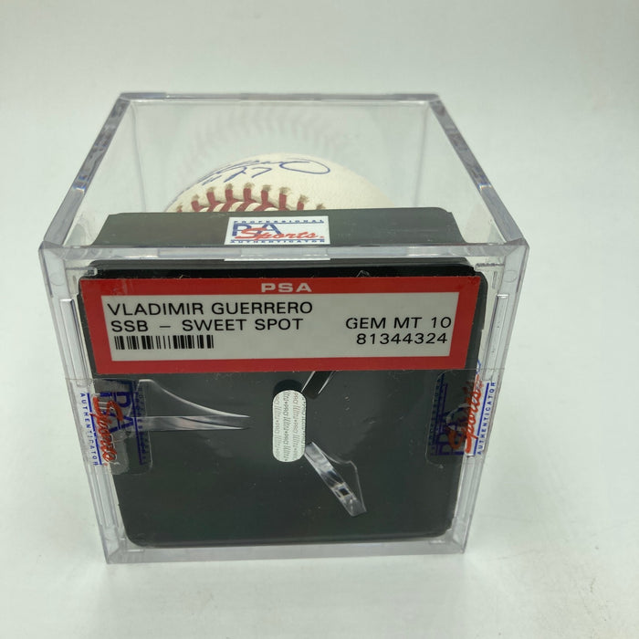 Vladimir Guerrero Signed Major League Baseball PSA DNA Graded 10 GEM MINT