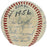 1956 New York Yankees World Series Champs Team Signed Baseball Mickey Mantle BAS