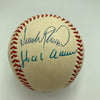 Mickey Mantle Willie Mays Hank Aaron 500 Home Run Signed Baseball PSA DNA