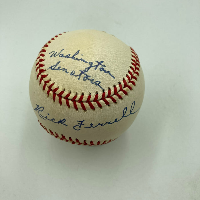 Rick Ferrell Full Name Signed Heavily Inscribed American League Baseball JSA COA