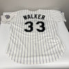 Larry Walker Signed Game Issued Colorado Rockies Russell Jersey JSA COA