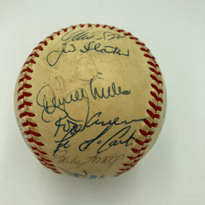 1984 California Angels Team Signed AMerican League Baseball Reggie Jackson JSA