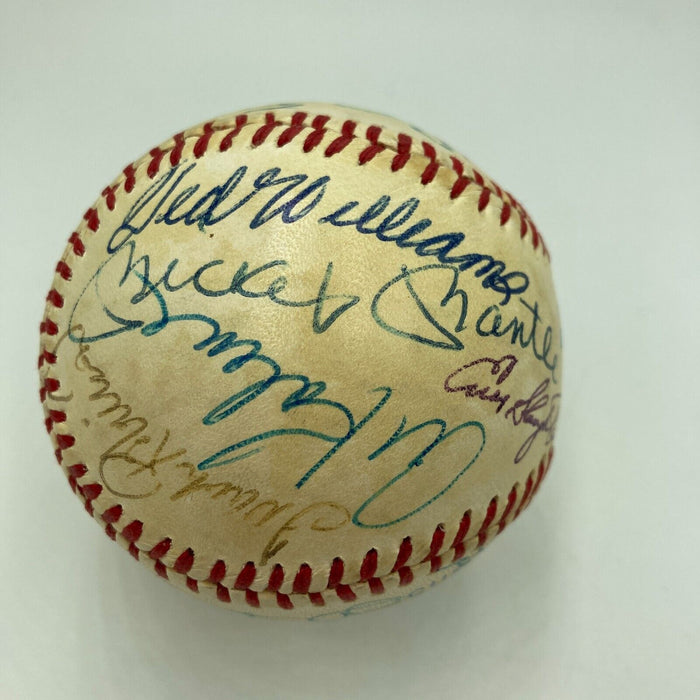 Mickey Mantle Joe DiMaggio Roger Maris Ted Williams Signed Baseball Beckett COA