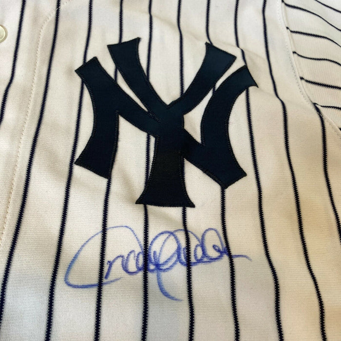 Set of (2) Derek Jeter Signed LE Yankees Majestic Authentic Home