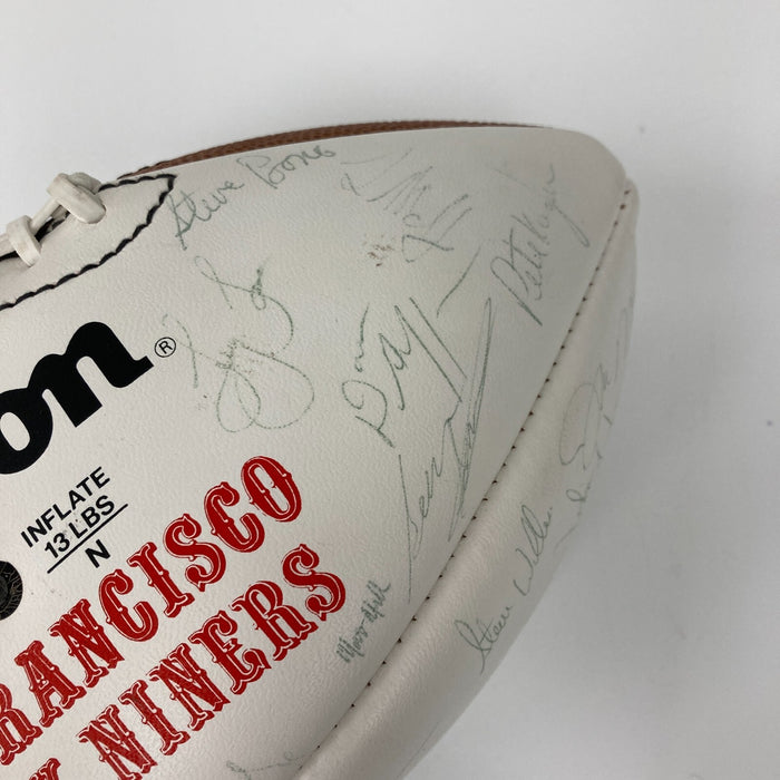 1988 San Francisco 49ers Super Bowl XXIV Champs Team Signed Football JSA COA