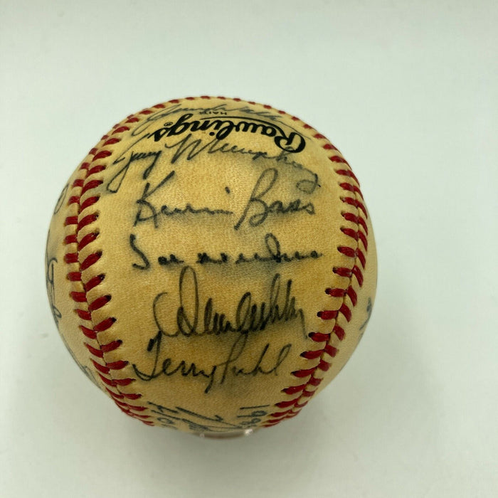 1985 Houston Astros Team Signed National League Baseball With Nolan Ryan JSA COA