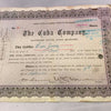 Rare 1923 August Belmont Jr. Signed Stock Certificate Belmont Stakes PSA DNA COA