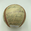 Joe Dimaggio 1960's Yankees Old Timers Day Multi Signed Baseball JSA COA