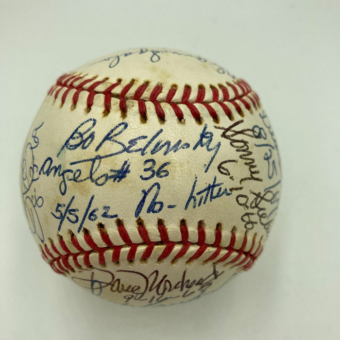 Perfect Game & No Hitter Multi Signed Baseball Sandy Koufax 14 Sigs JSA COA