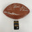 Terry Bradshaw Howie Long Cris Collinsworth James Brown Signed NFL Football JSA