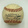 1953 New York Yankees World Series Champs Team Signed Baseball Mickey Mantle JSA
