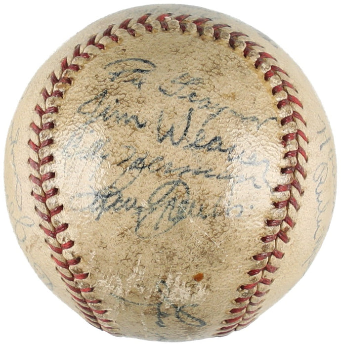 Honus Wagner & Pie Traynor 1935 Pittsburgh Pirates Team Signed Baseball JSA COA