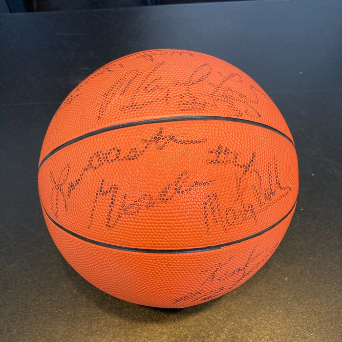 1981-82 Louisville Cardinals Elite 8 Team Signed Basketball 15 Sigs JSA COA